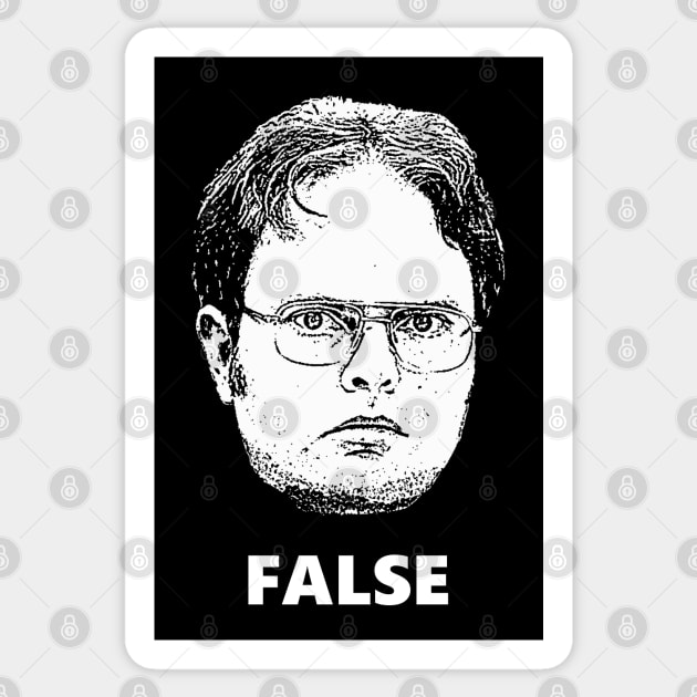 Dwight False Sticker by childofthecorn